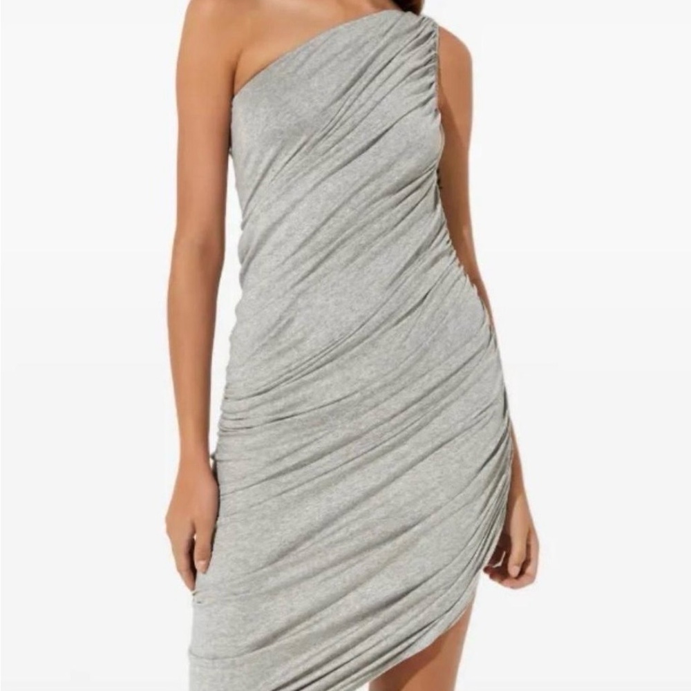 Norma Kamali grey Diana dress size small
